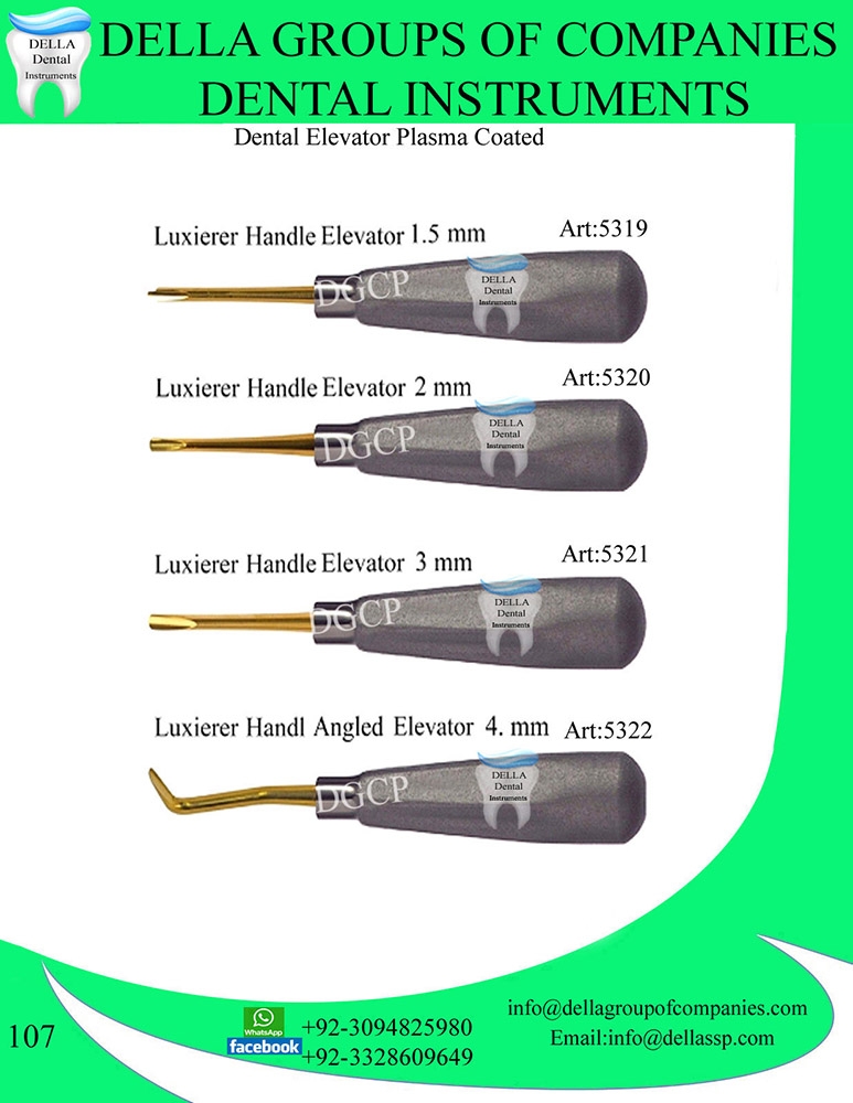 Dental Elevator Plasma Coated